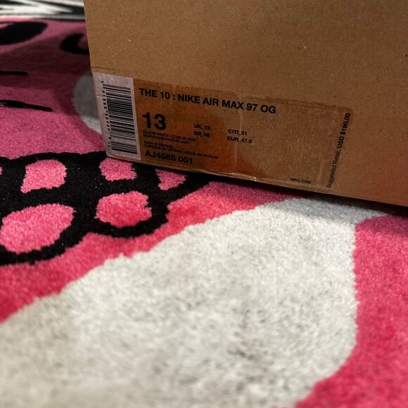 Nike Air Max 97 Off-White Black – Size 13 – Gently Used - Picture 3 of 10